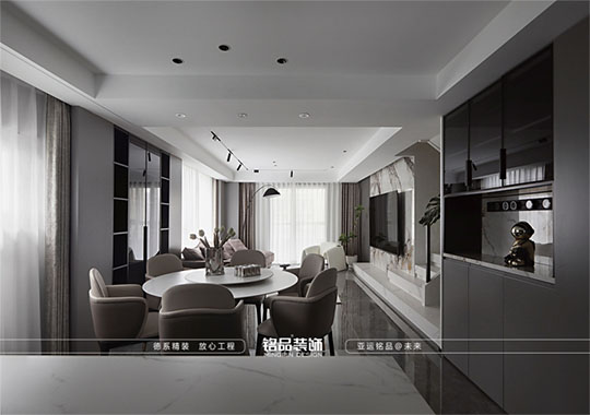 建德御泉四季200²现代简约装修效果图分享